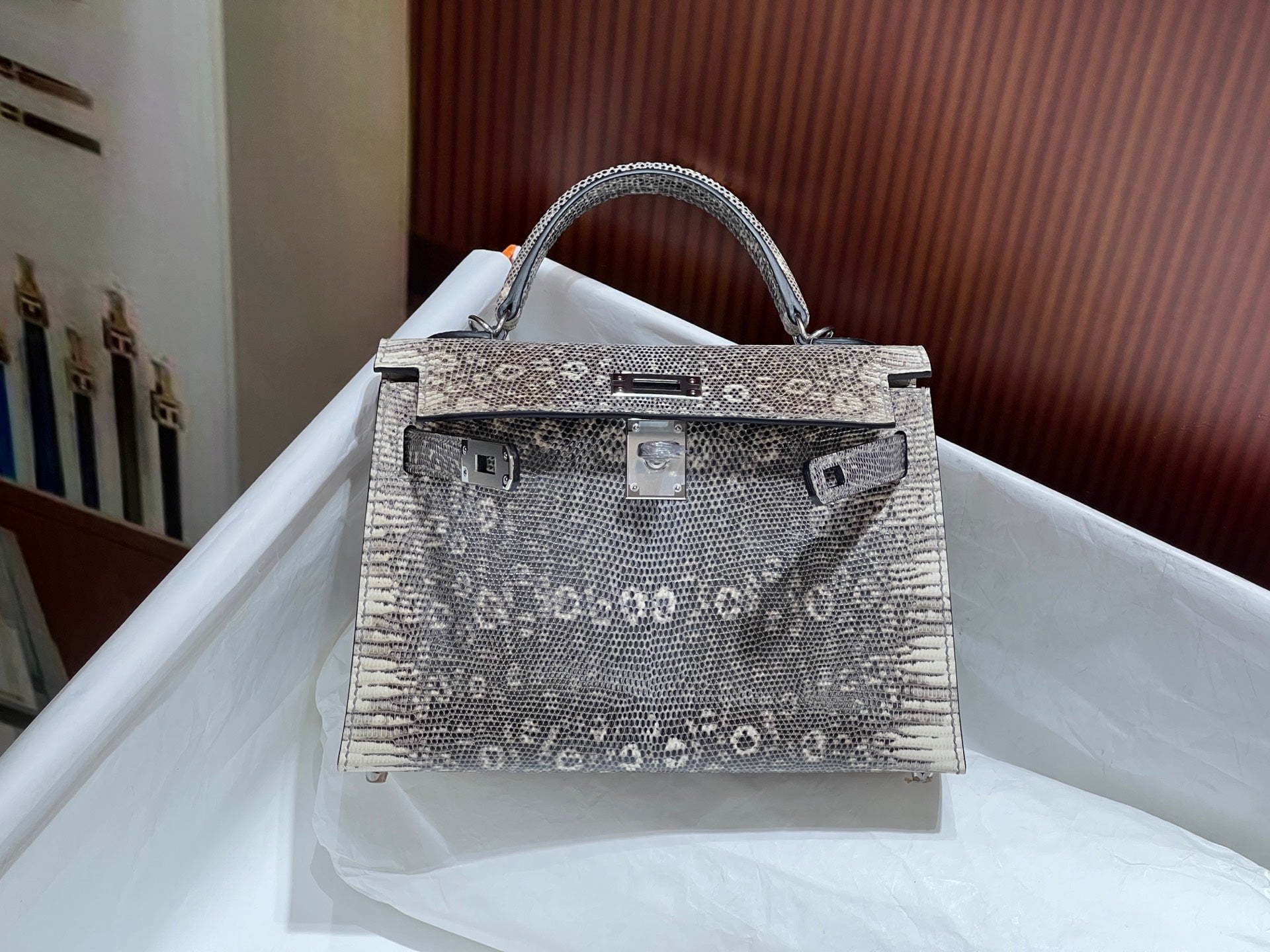 Hermès Kelly 25 Sellier – Ombre Lizard