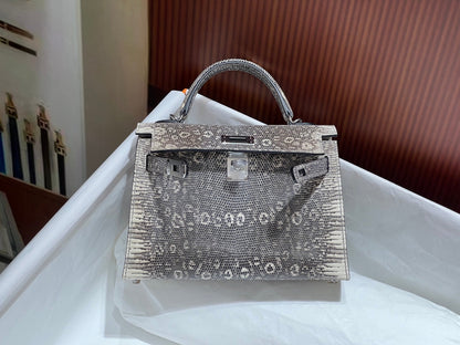 Hermès Kelly 25 Sellier – Ombre Lizard