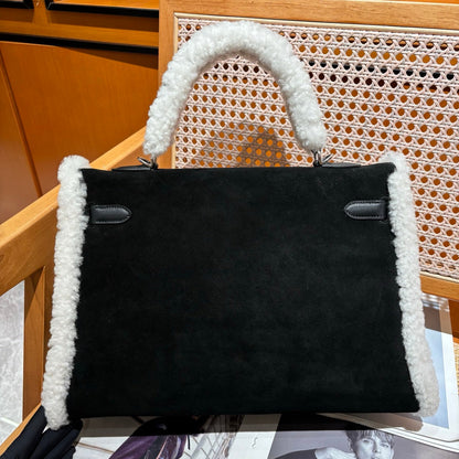 Hermès Kelly 35 Teddy Shearling bag