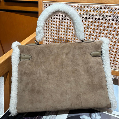 Hermès Kelly 35 Teddy Shearling bag