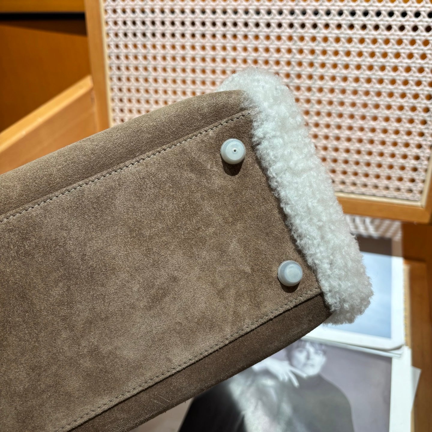 Hermès Kelly 35 Teddy Shearling bag