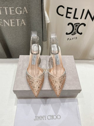 Jimmy Choo Averly Crystal line Sandals