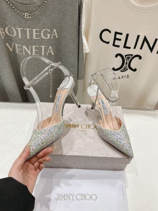 Jimmy Choo Averly Crystal line Sandals