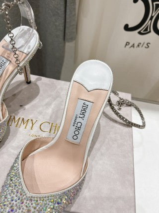 Jimmy Choo Averly Crystal line Sandals