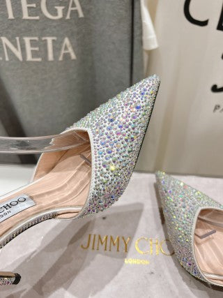 Jimmy Choo Averly Crystal line Sandals