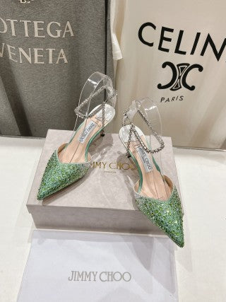 Jimmy Choo Averly Crystal line Sandals