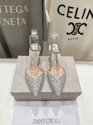 Jimmy Choo Averly Crystal line Sandals