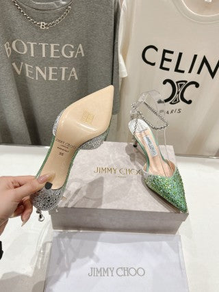 Jimmy Choo Averly Crystal line Sandals