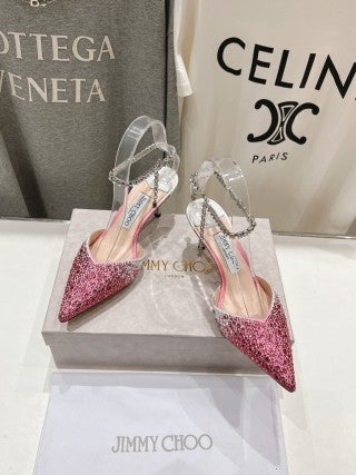 Jimmy Choo Averly Crystal line Sandals