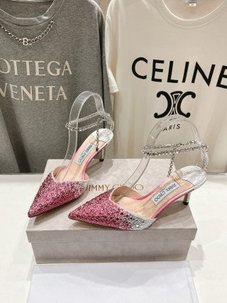Jimmy Choo Averly Crystal line Sandals