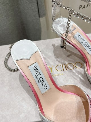 Jimmy Choo Averly Crystal line Sandals