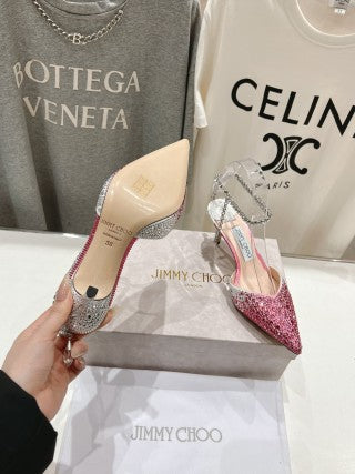 Jimmy Choo Averly Crystal line Sandals