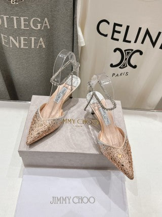 Jimmy Choo Averly Crystal line Sandals
