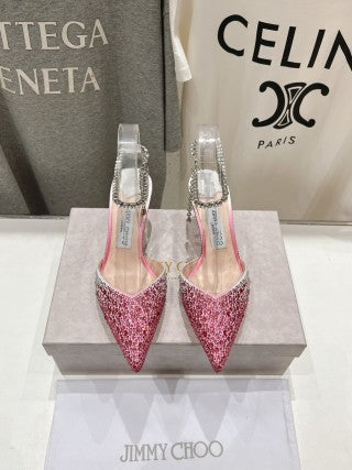 Jimmy Choo Averly Crystal line Sandals