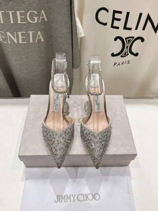 Jimmy Choo Averly Crystal line Sandals