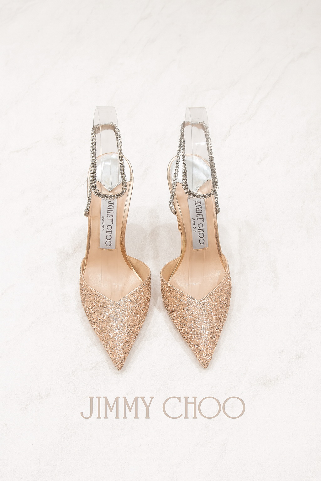Jimmy Choo Averly Crystal line Sandals