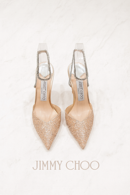 Jimmy Choo Averly Crystal line Sandals