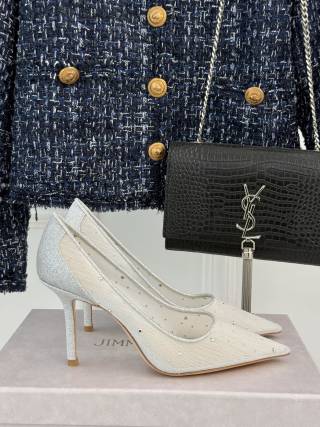 Jimmy Choo Classic Mesh High Heels