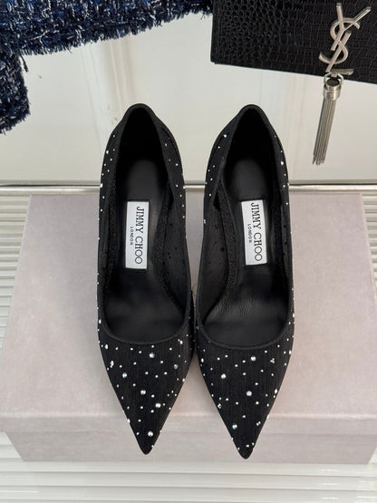 Jimmy Choo Classic Mesh High Heels
