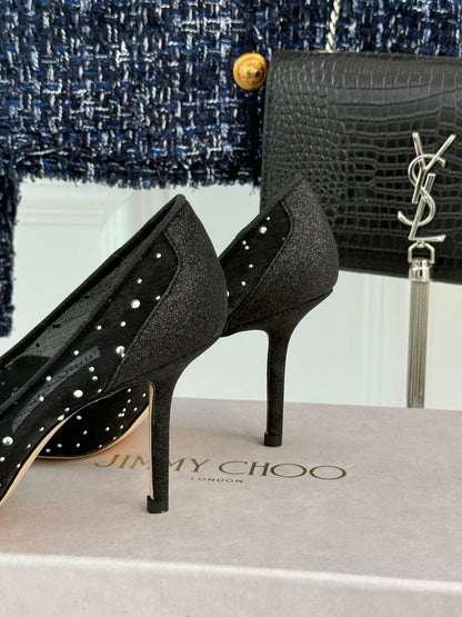 Jimmy Choo Classic Mesh High Heels