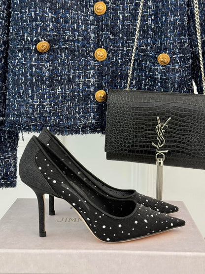 Jimmy Choo Classic Mesh High Heels