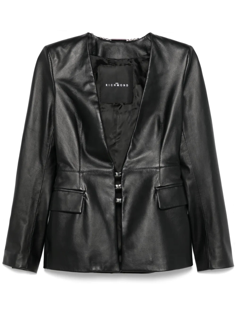 John Richmond Leather Blazer