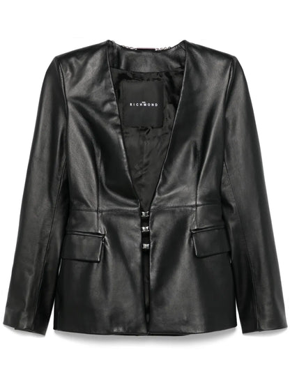 John Richmond Leather Blazer