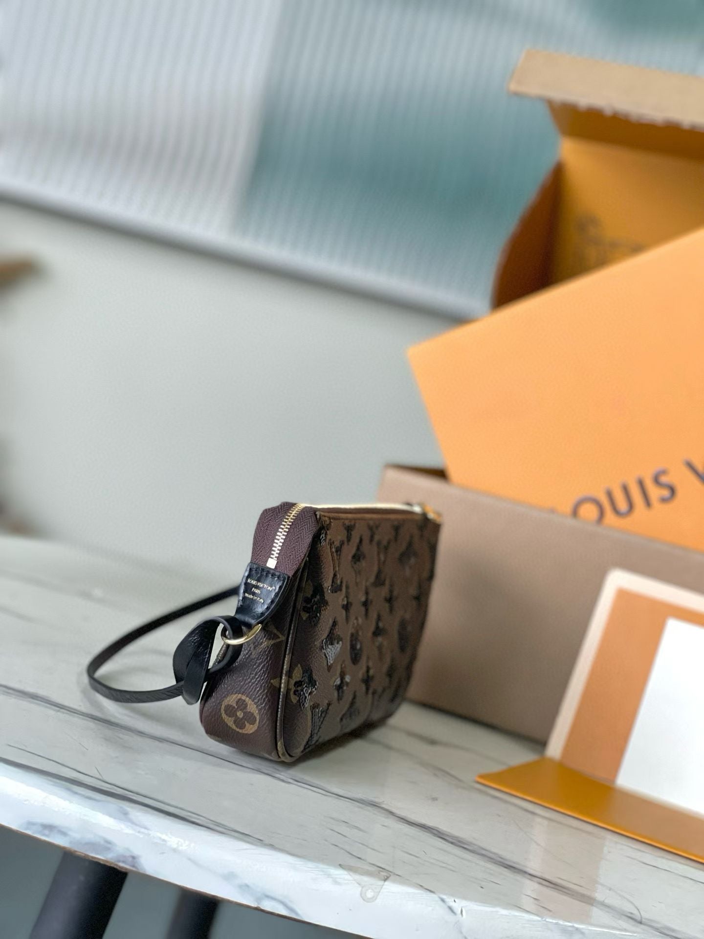 LOUIS VUITTON Pochette Accessoires – Monogram Sequins