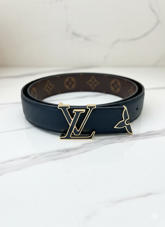 LV Iconic Reversible Belt 30mm Black