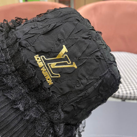 Louis Vuitton Lace-Trim Bucket Hat