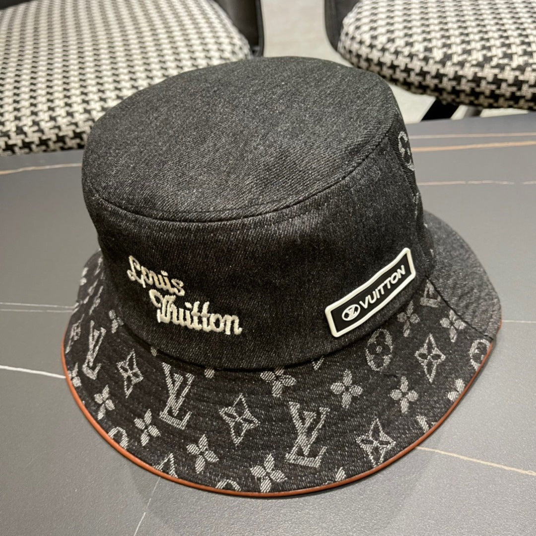 LV Monogram Denim Bucket Hat