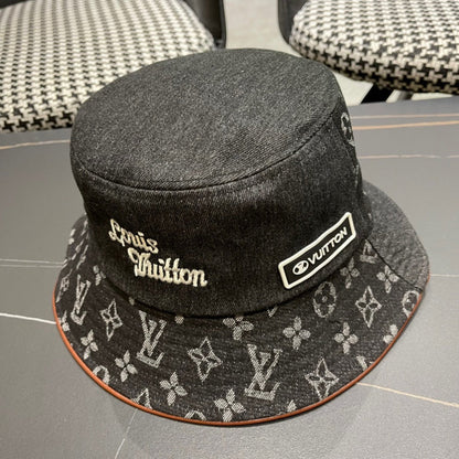 LV Monogram Denim Bucket Hat