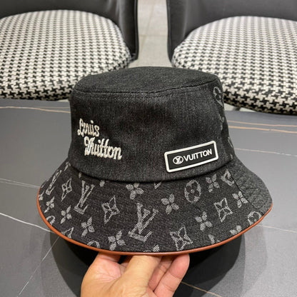 LV Monogram Denim Bucket Hat