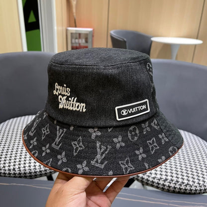 LV Monogram Denim Bucket Hat