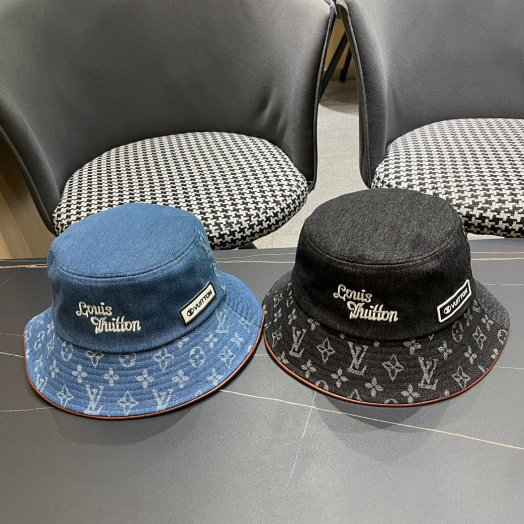 LV Monogram Denim Bucket Hat