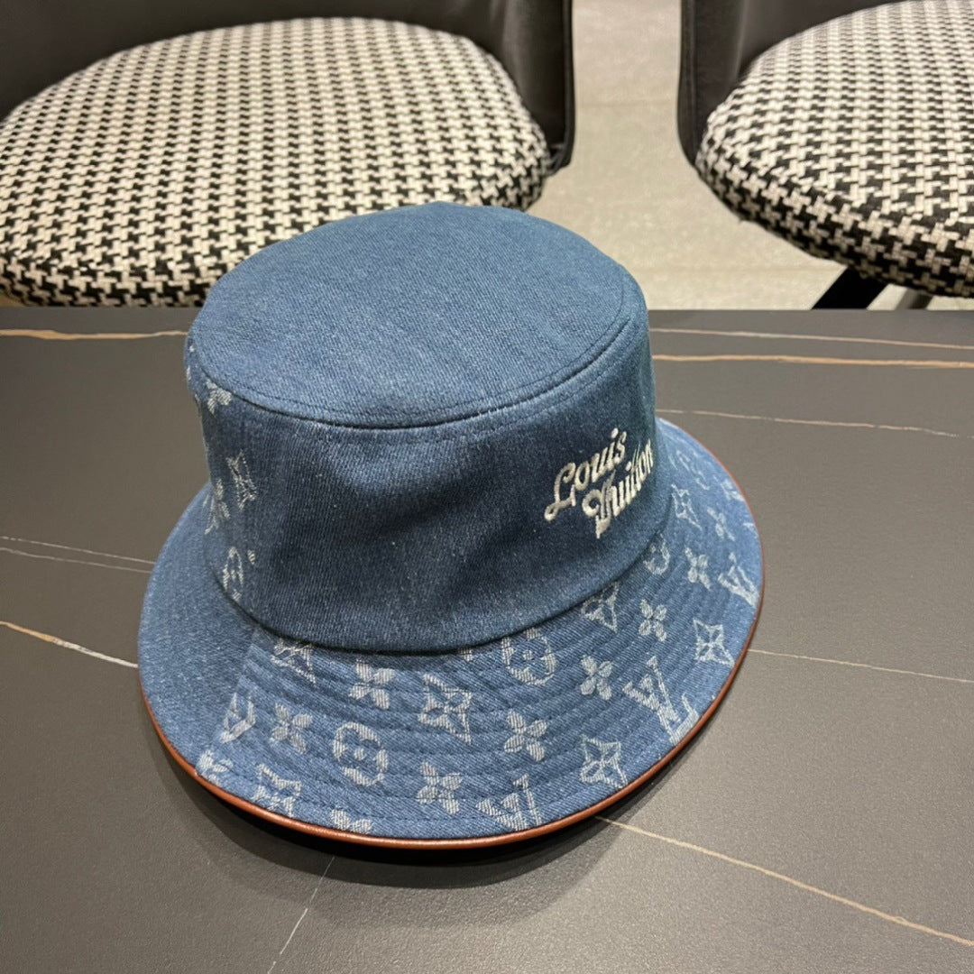 LV Monogram Denim Bucket Hat