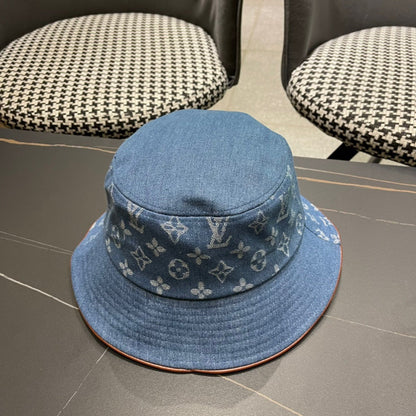 LV Monogram Denim Bucket Hat
