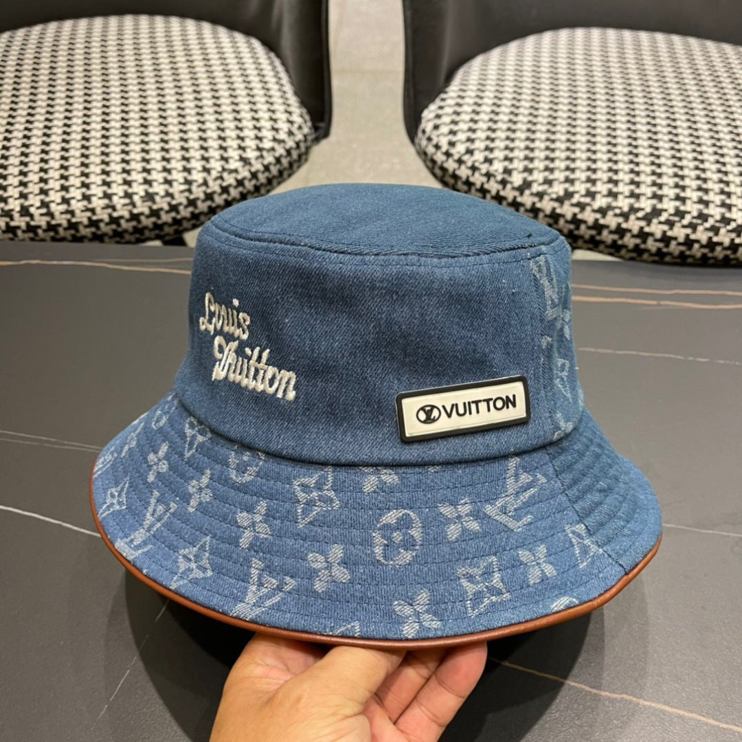LV Monogram Denim Bucket Hat