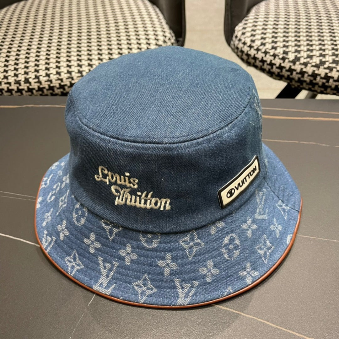 LV Monogram Denim Bucket Hat