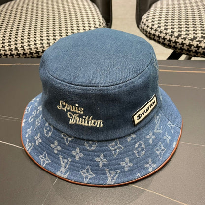 LV Monogram Denim Bucket Hat