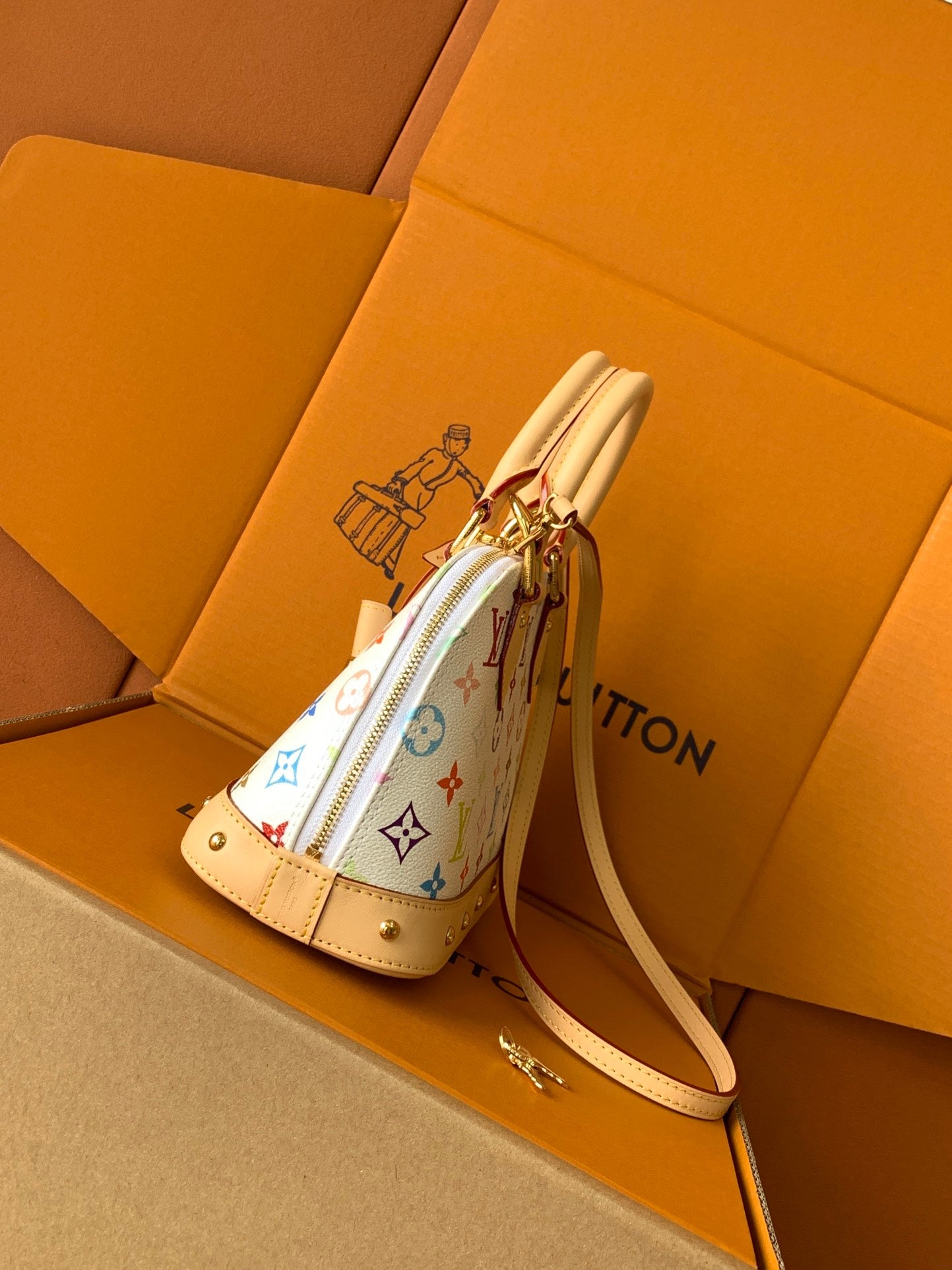 LV x TM Alma BB in Multicolor Monogram Canvas