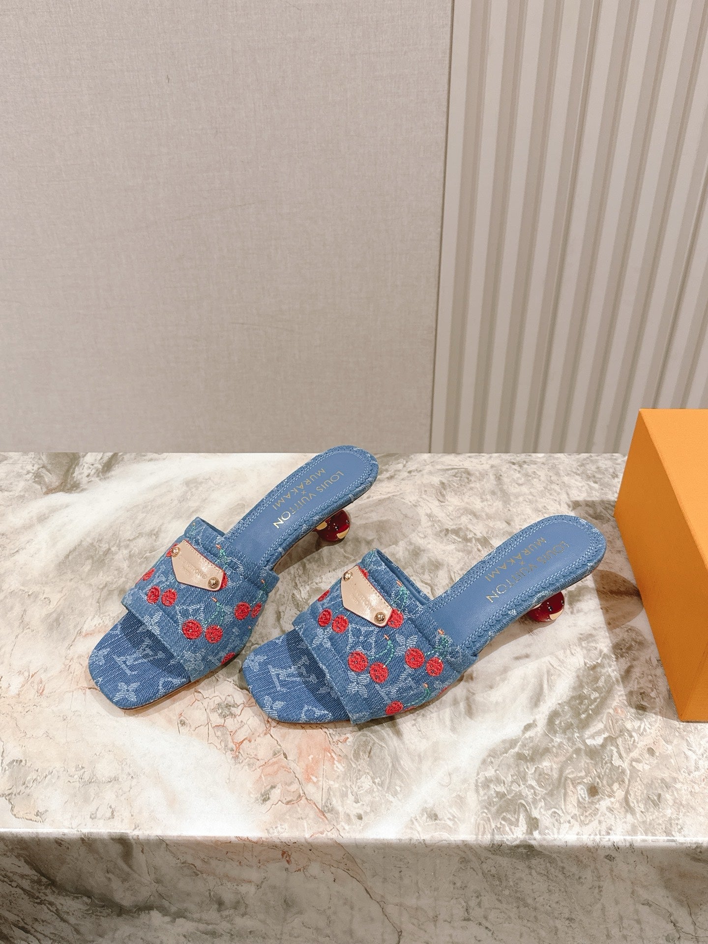 LV x TM Lily Cherry Heel