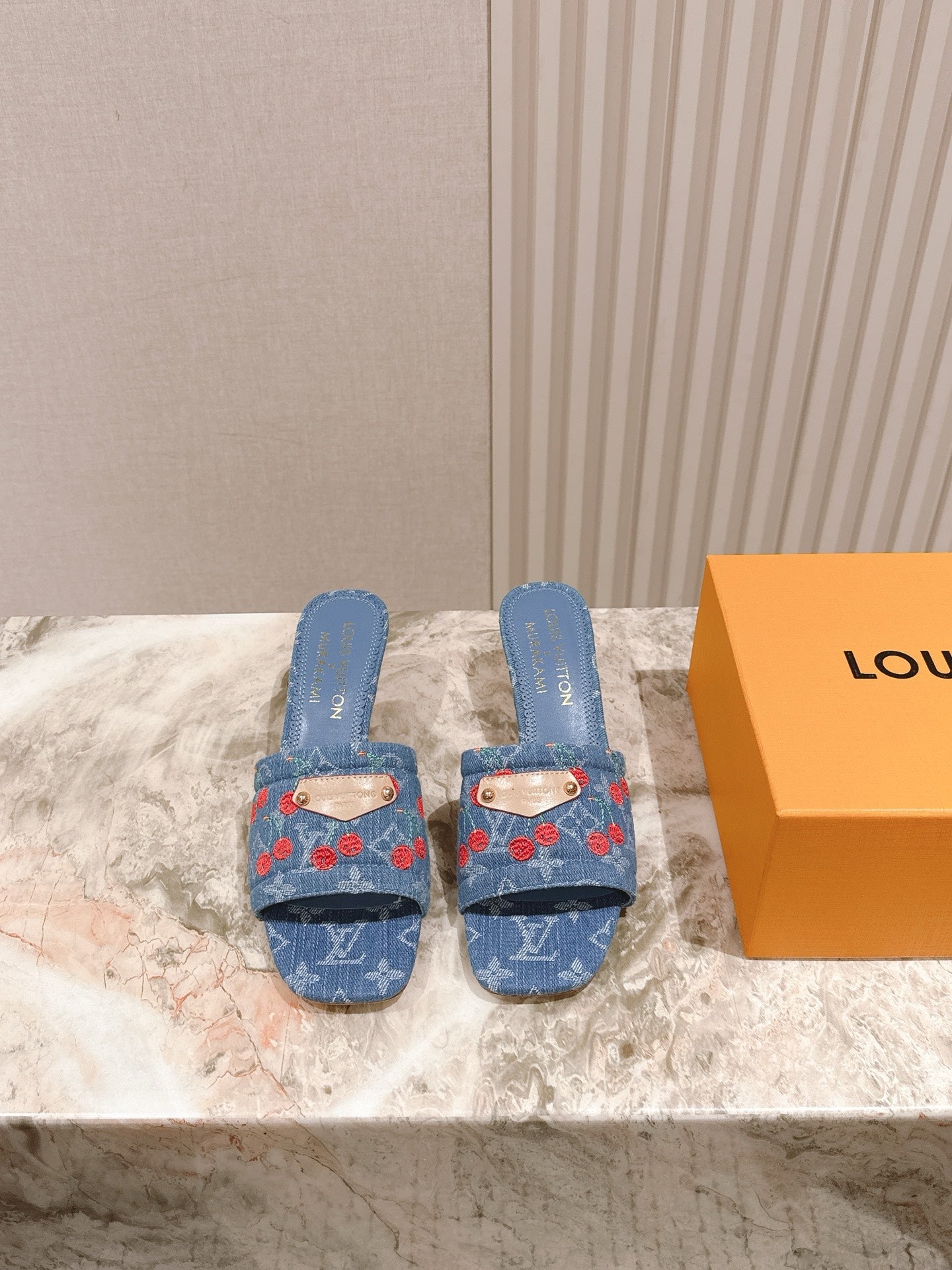 LV x TM Lily Cherry Heel