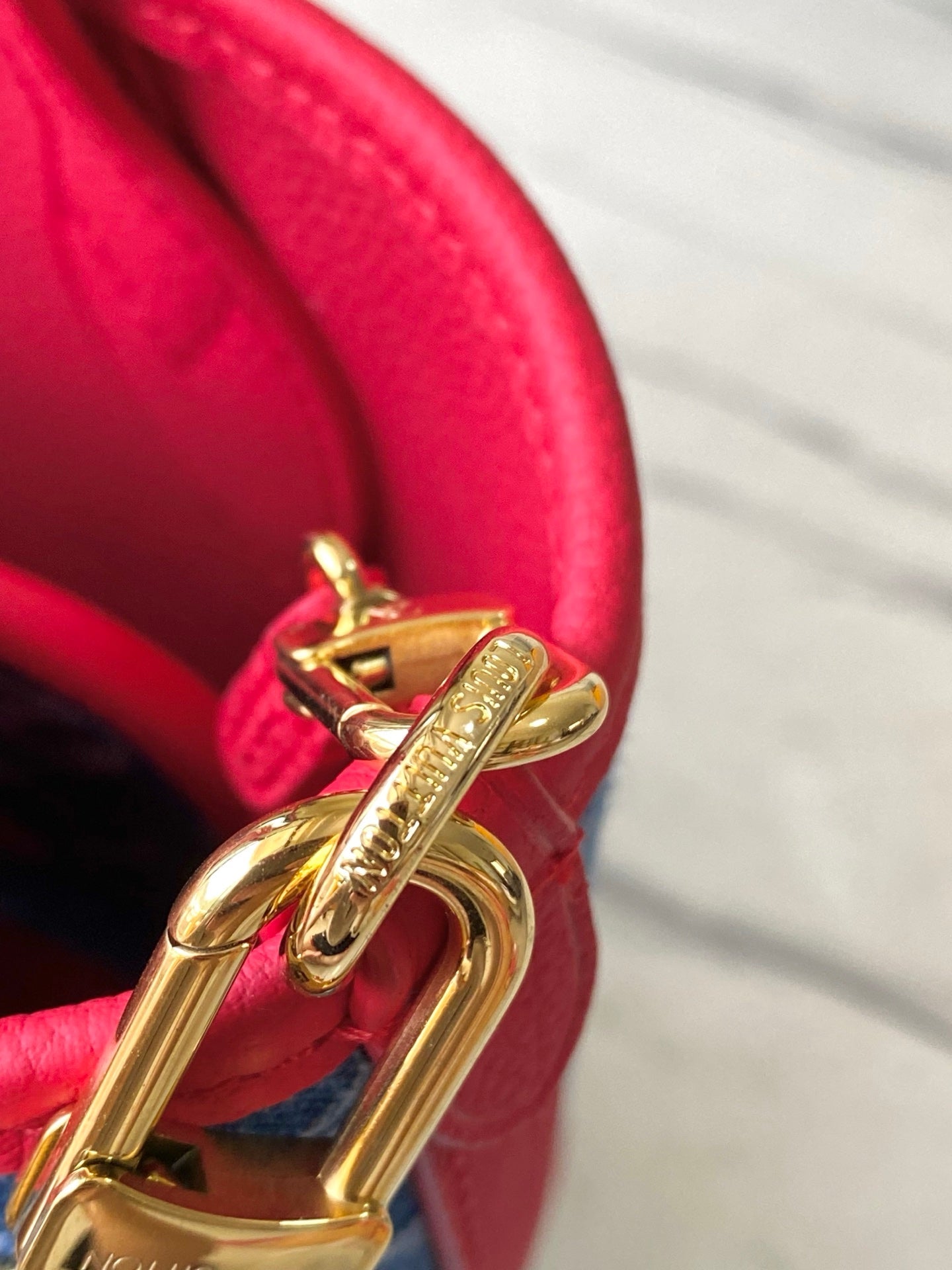 LV x TM Neverfull Inside Out BB Monogram Denim Bag