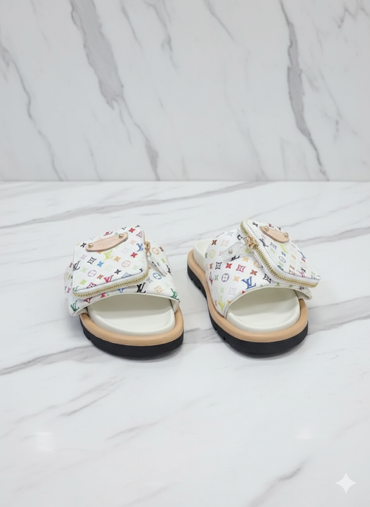 LV x TM Pool Pillow Flat Comfort Slides