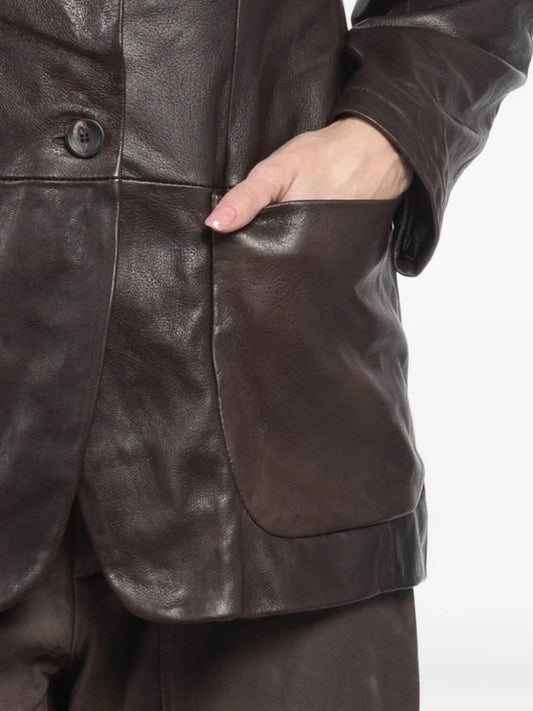Lemaire Classic Leather Blazer
