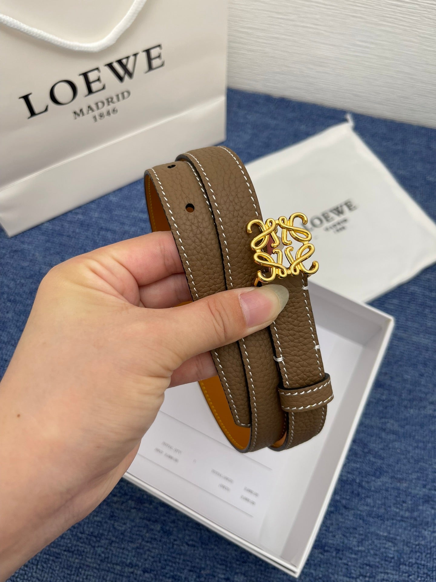 Loewe Anagram Buckle Belt