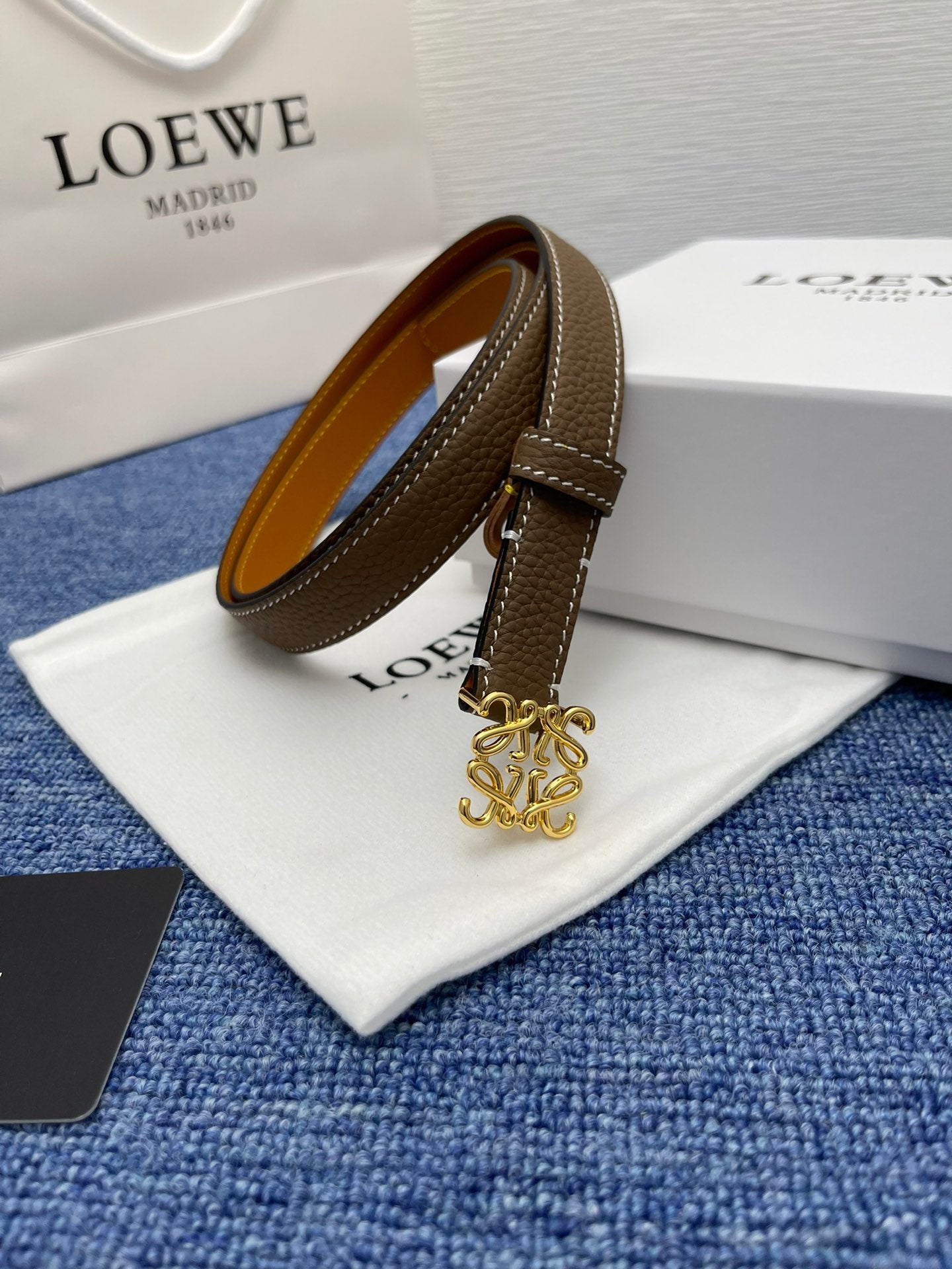 Loewe Anagram Buckle Belt