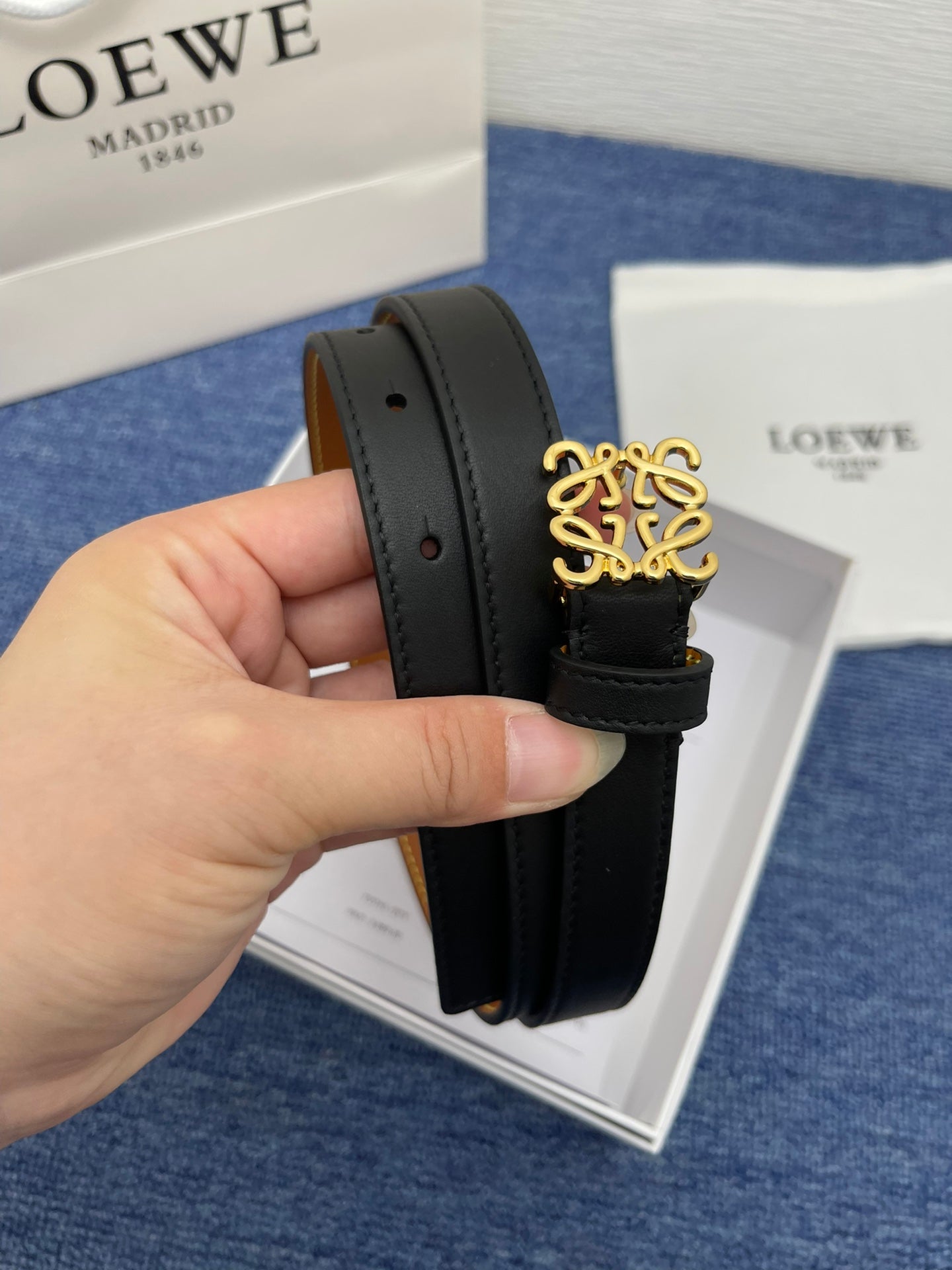 Loewe Anagram Buckle Belt