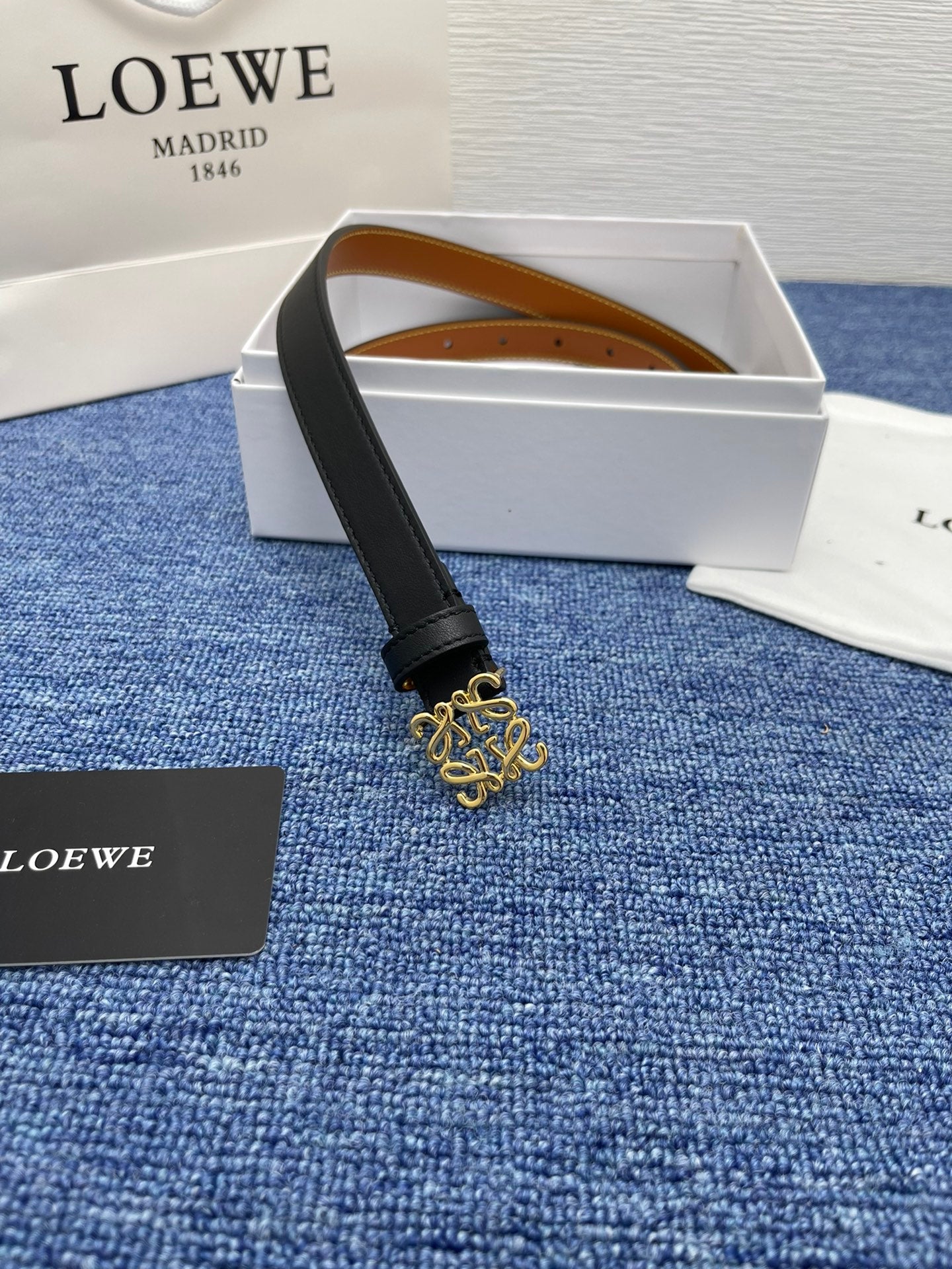 Loewe Anagram Buckle Belt